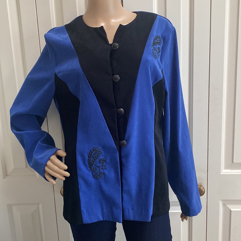 Kathie Lee Collection Womens Size 14 Button Long Sleeve Blouse